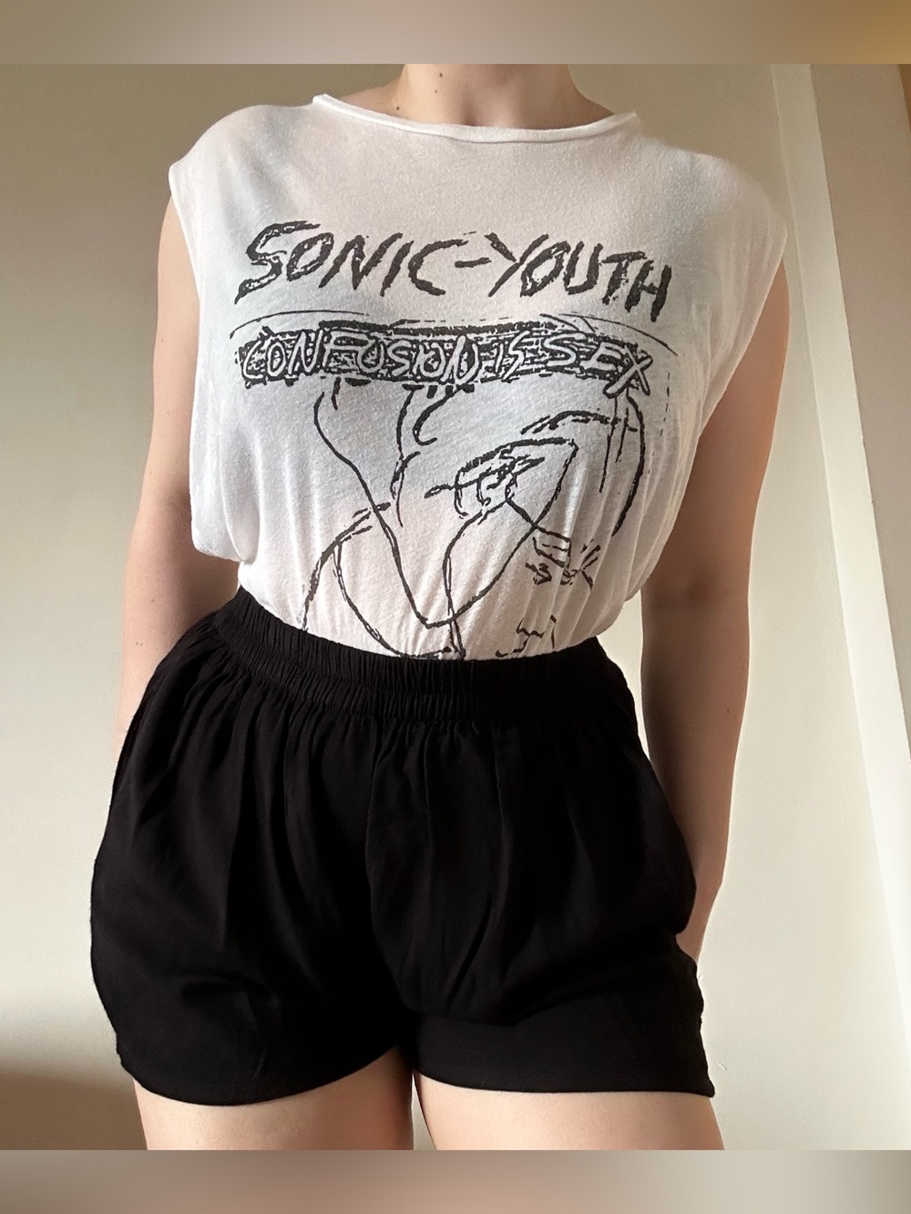 R13 designer brand Sonic Youthnuscle band tee tank top